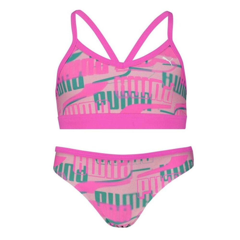 Puma Girls Repeat Logo Bikini Set / Pink